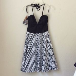 AM:PM by Espiral Sexy Black/White Dress